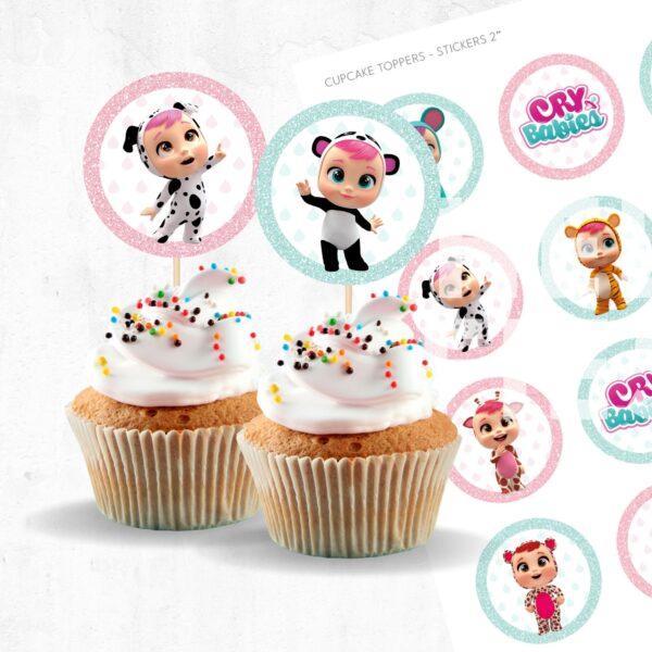 Cry Babies Cupcake Toppers