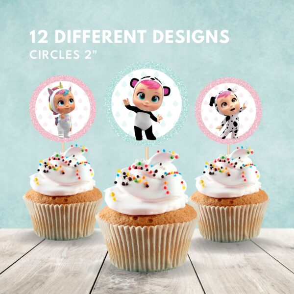 Cry Babies Cupcake Toppers - Image 2