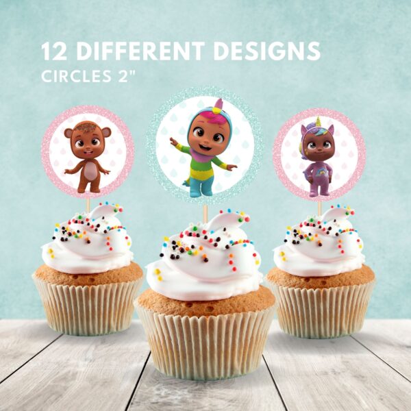 Cry Babies Cupcake Toppers - Image 2