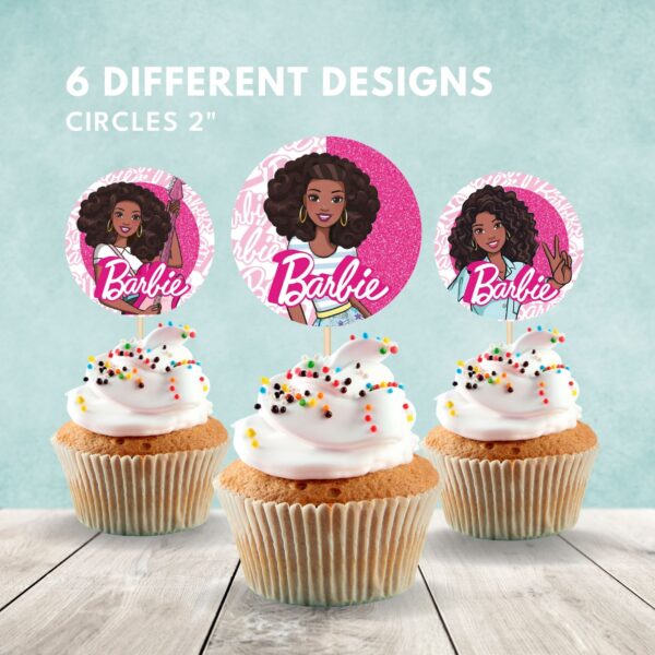 Barbie Printable Cupcake Toppers - Image 2