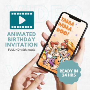 The Flintstones Birthday Invitation