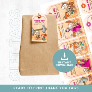 Flintstone Pebbles And Bam Bam Thank You Tags