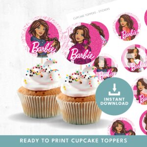 Barbie Latina Cupcake Toppers