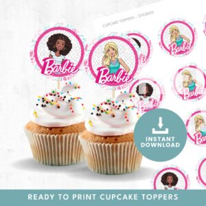 Barbie and Friends Cupcake Toppers